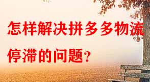 怎樣解決拼多多物流停滯的問(wèn)題